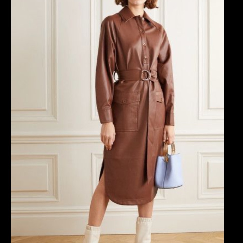 Tibi brown leather dress - Picture 3 of 8